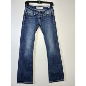 BKE Sabrina low rise flare jeans Women's 26R Dark Wash Y2K Western